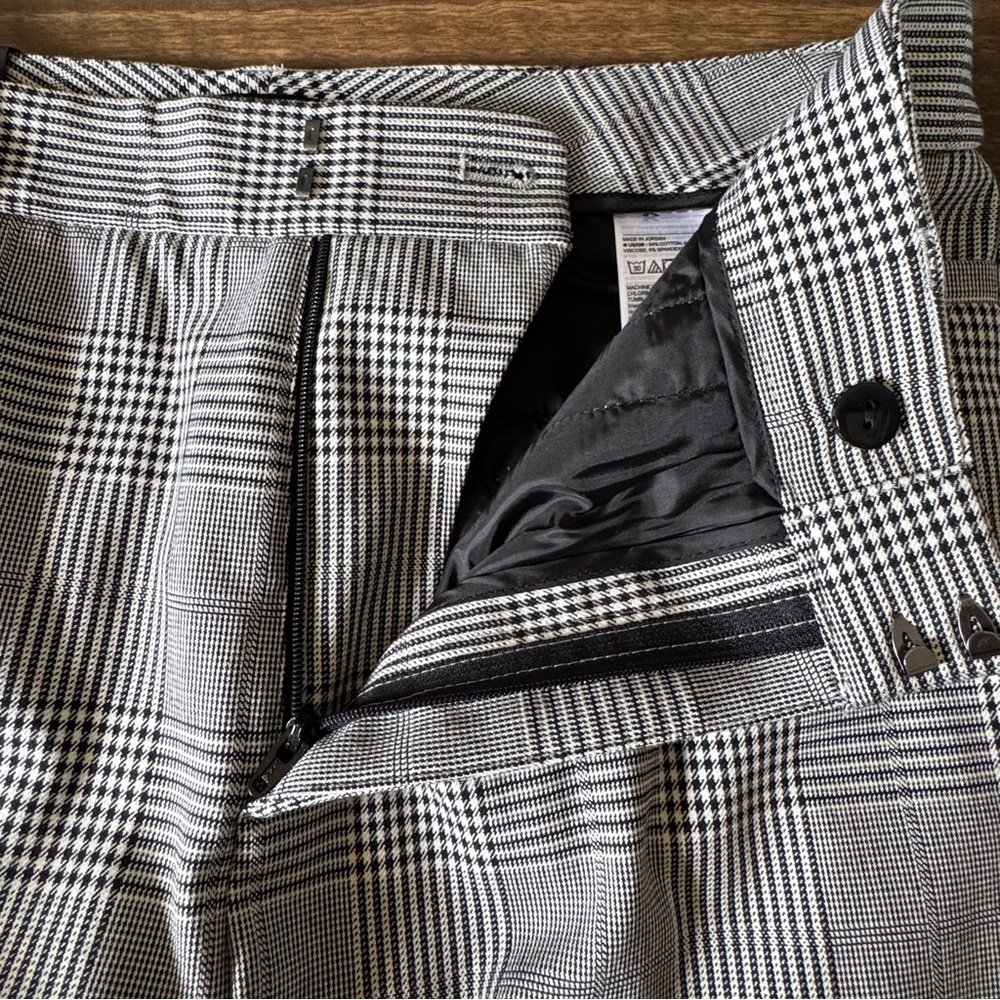 NWT Banana Republic Sloan Curvy Ankle Pants Plaid 8 Tall Career Office - Picture 5 of 15